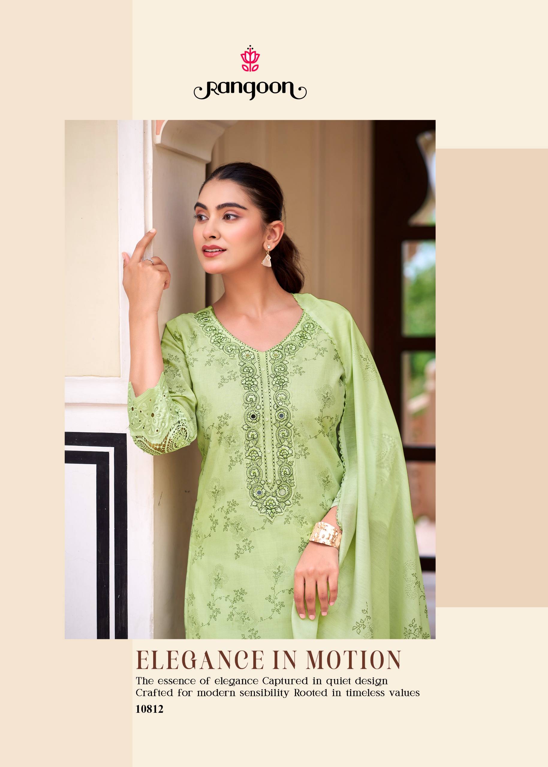 HASEEN By Rangoon 10811 TO 10814 series Beautiful Festive Suits Stylish Colorful Fancy Casual Wear Pure Cotton Stitched Dresses At Wholesale Price
